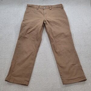 Duluth Flex Fire Hose Slim Fit Foreman Pants 34x30 Brown